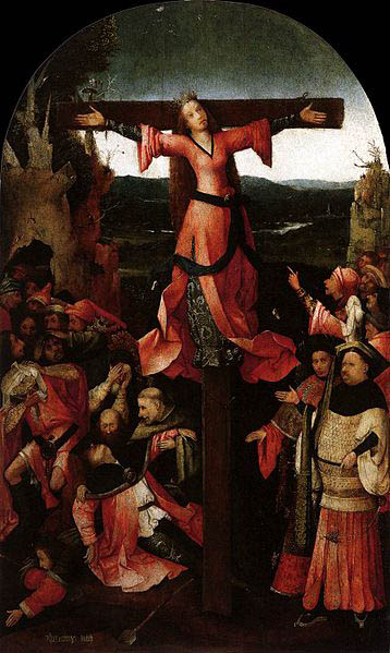 Triptych of the crucified Martyr